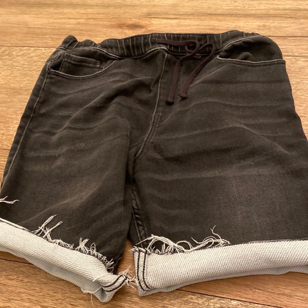 Hollister athleisure sweatpants fabric black shorts
